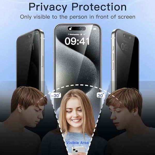 Privacy Screen Protector for iPhone 15 Pro